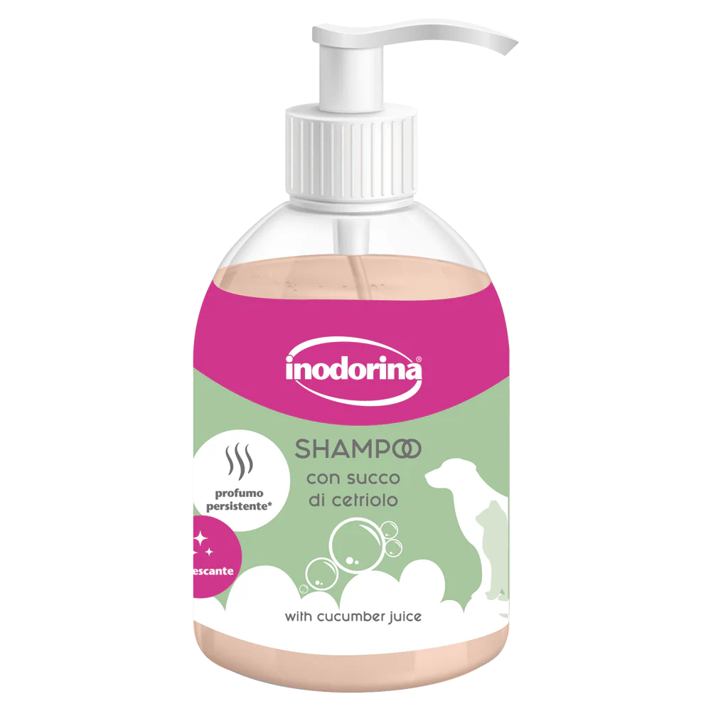 INODORINA Champú refrescante con zumo de pepino – 300 ml