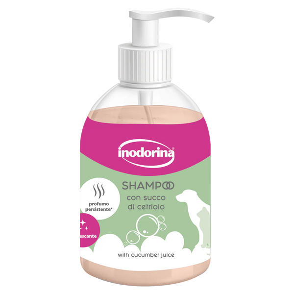 INODORINA Champú refrescante con zumo de pepino – 300 ml