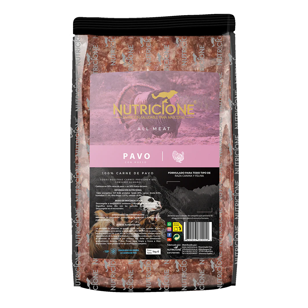 Nutricione todo carne Pavo 1KG