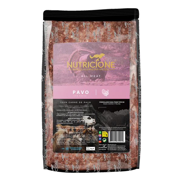 Nutricione todo carne Pavo 1KG