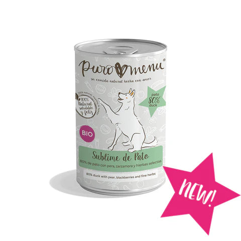 Puro menu Sublime de pato BIO  |Barf Canarias| - 400g