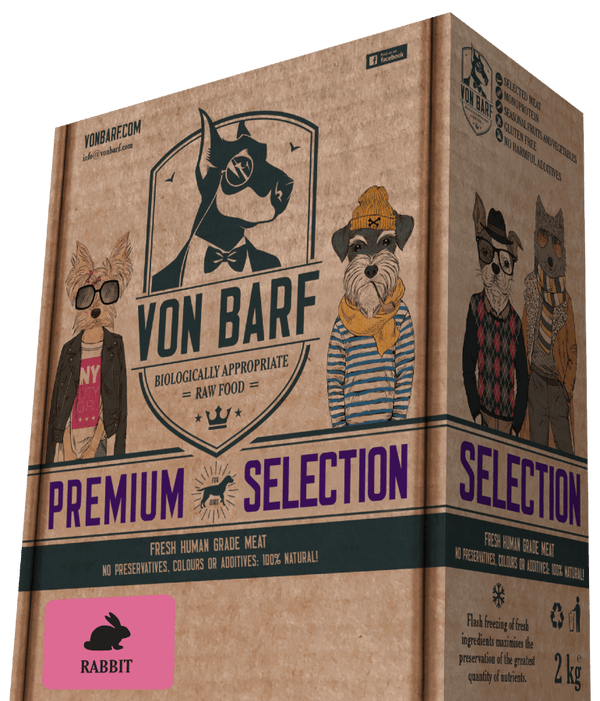 VON BARF Selección Premium de Conejo 2KG