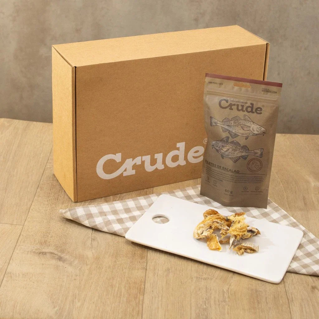 Filetes de bacalao 60 Gr CRUDE |Barf Canarias|