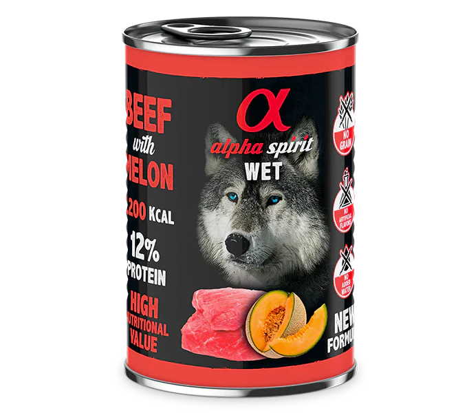 Alfa Spirit Vacuno y melon 400gr |Barf Canarias|