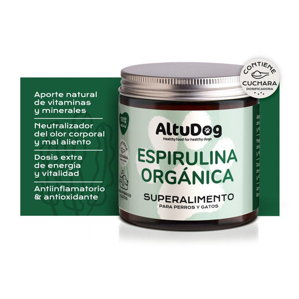 AltuDog Spirulina BIO, 100g |Barf Canarias|