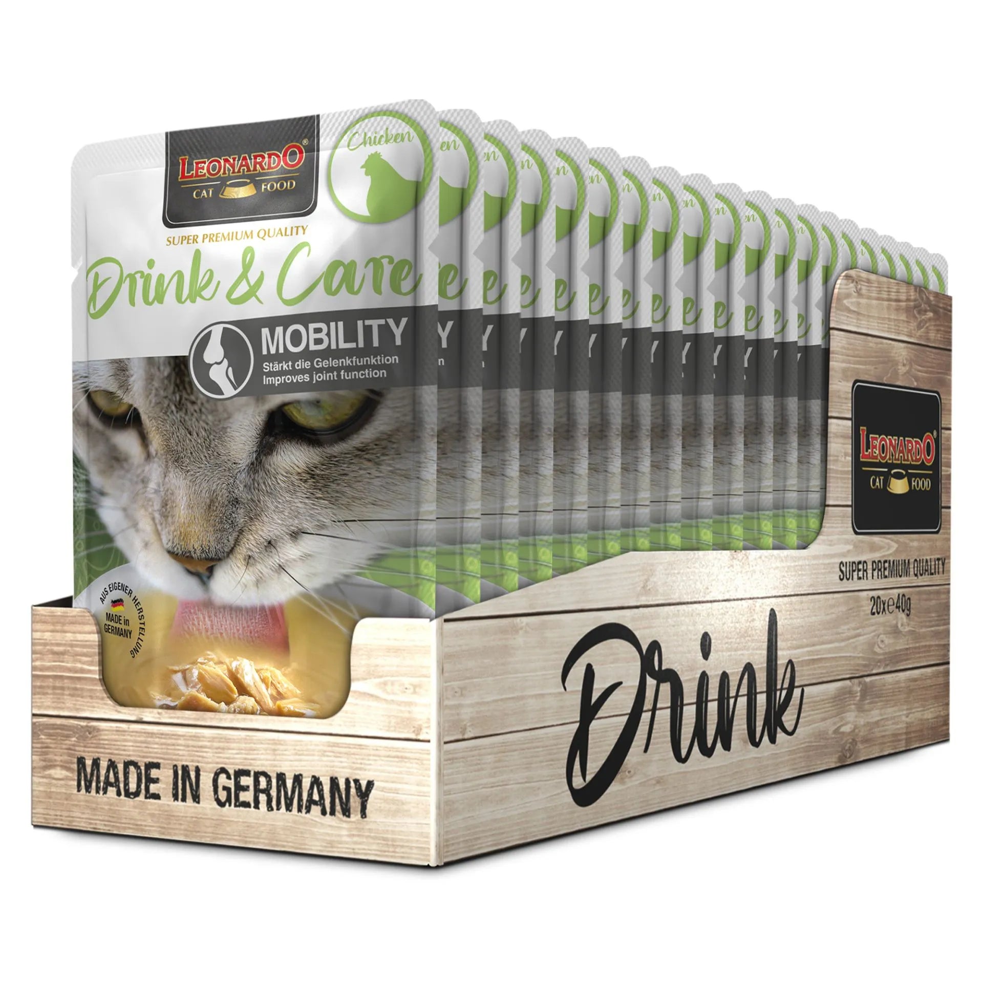 LEONARDO Drink de Pollo Mobility 40gr - Para Gatos