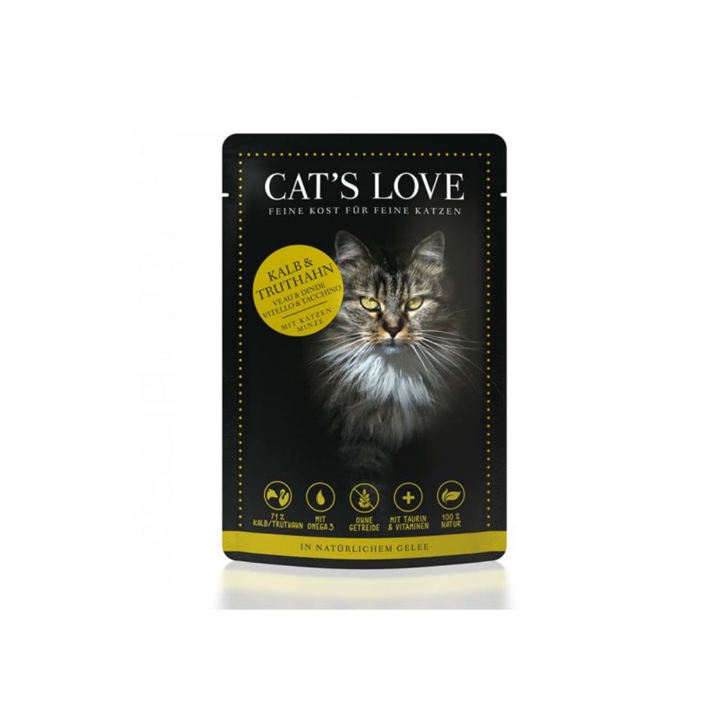 Cat’s Love Ternera y Pavo para Gatos Adultos 85 g
