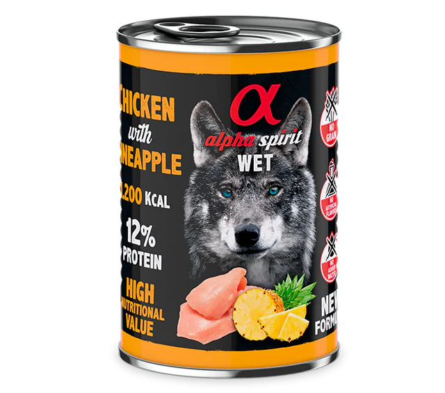 ALPHA SPIRIT Paté de Pollo con Piña para Perros