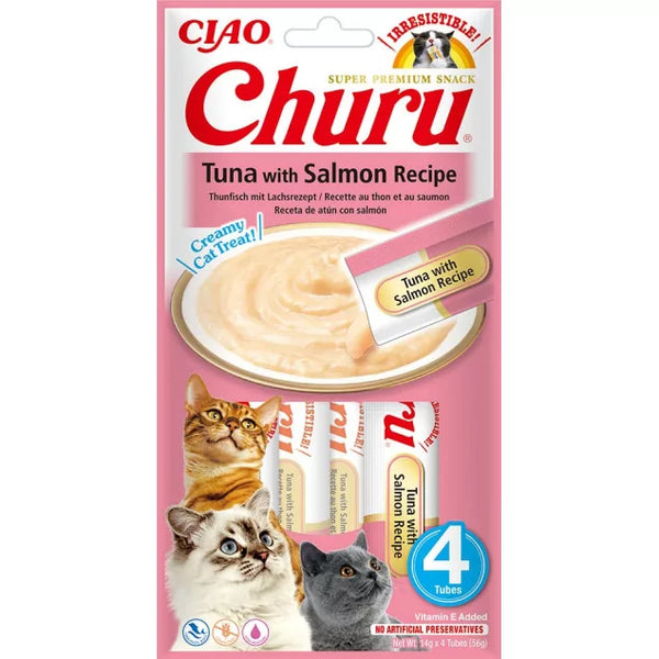 Churu receta de atun con salmon 4x14gr