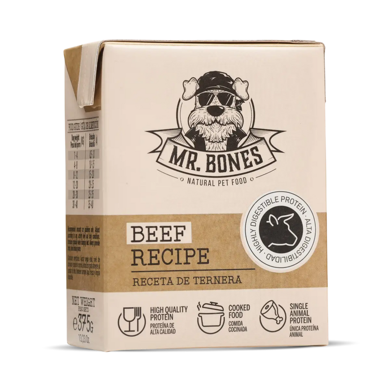 Mr Bones Comida Húmeda de Ternera 375g