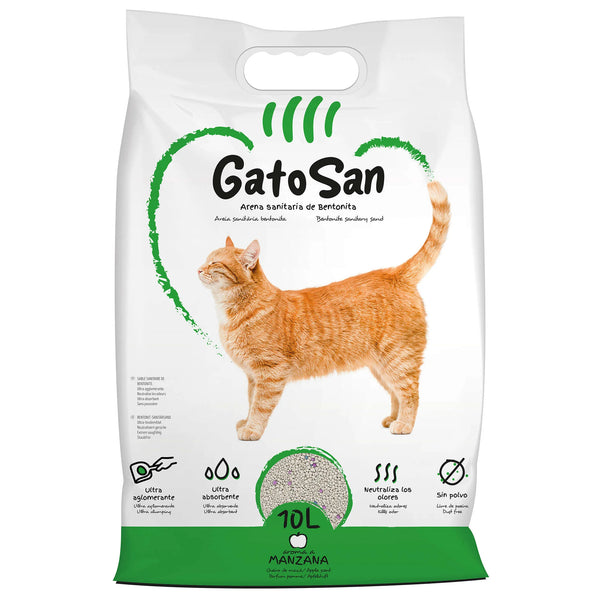 Gatonsan Arena sanitaria de bentonita (manzana) 10L