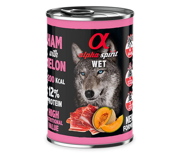 ALPHA SPIRIT Paté de Jamón con Melón para Perros