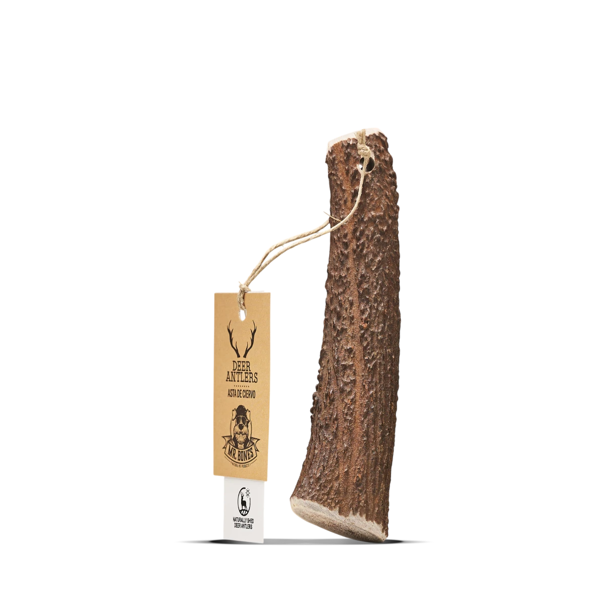 MR.BONES Asta de Ciervo para perros – Mordedor natural para perros Talla M