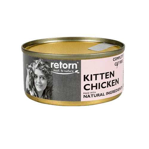 Retorn Lata gato  kitten pollo 80gr|Barf Canarias|