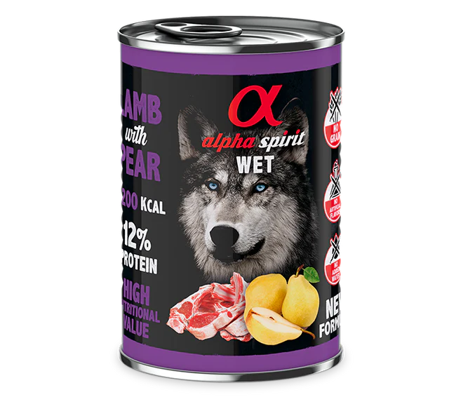 ALPHA SPIRIT Paté de Cordero con Pera para Perros