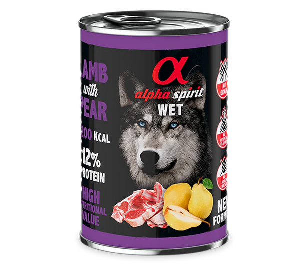 ALPHA SPIRIT Paté de Cordero con Pera para Perros