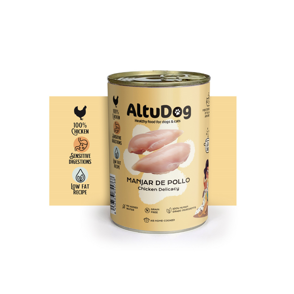 Manjar de Pollo Para Perros y Gatos 400g