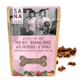 Sana dog Huesos Carne de Vaca con Frambuesas y espinacas 100gr