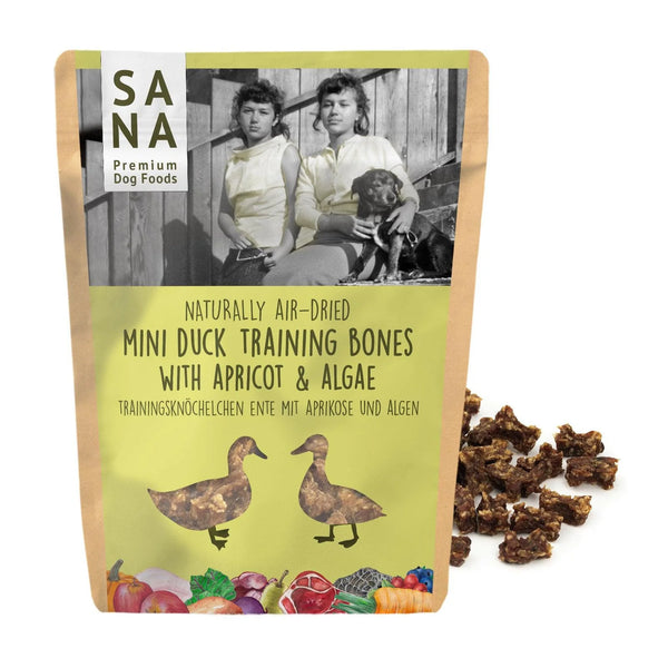 Sana dog Huesos Carne de pato con albaricoque y algas 100g