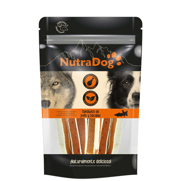 Nutradog sándwich de pollo y bacalao 100gr