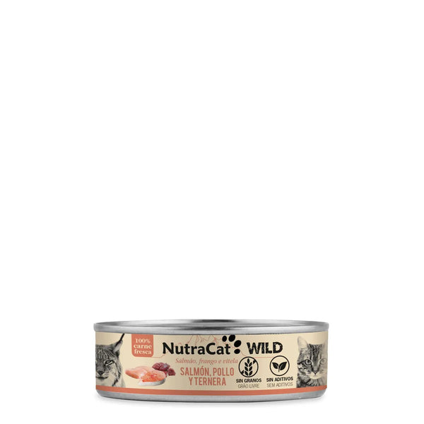 Nutra Cat Salmon, polllo y ternera 80grm