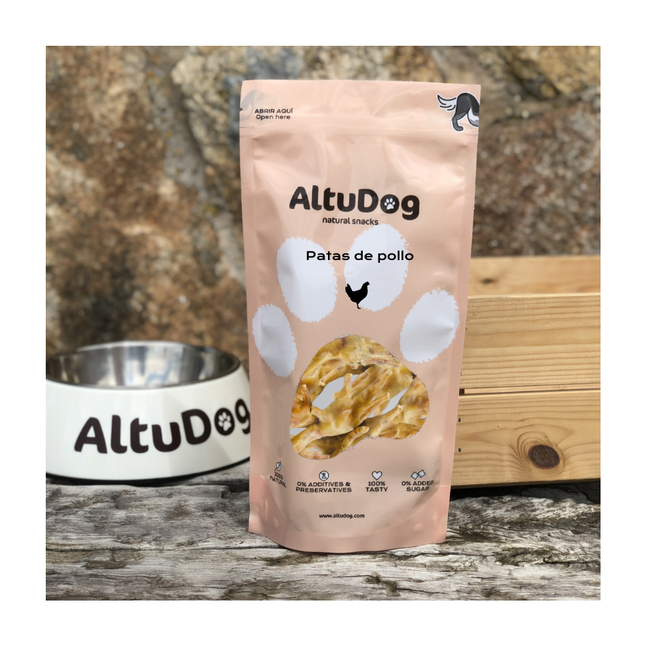 Altudog Patas de pollo deshidratadas 10UDS para perros