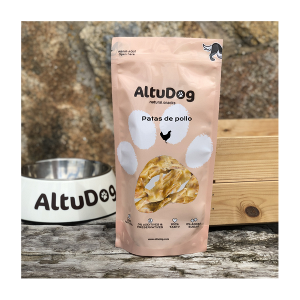 Altudog Patas de pollo deshidratadas 10UDS para perros