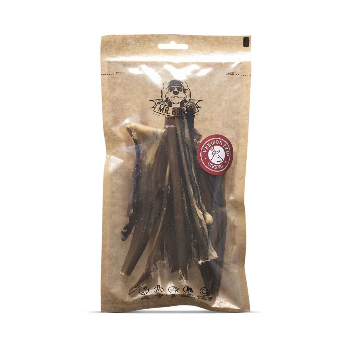 MR.BONES Piel de ciervo para perros – Snack Dental Natural