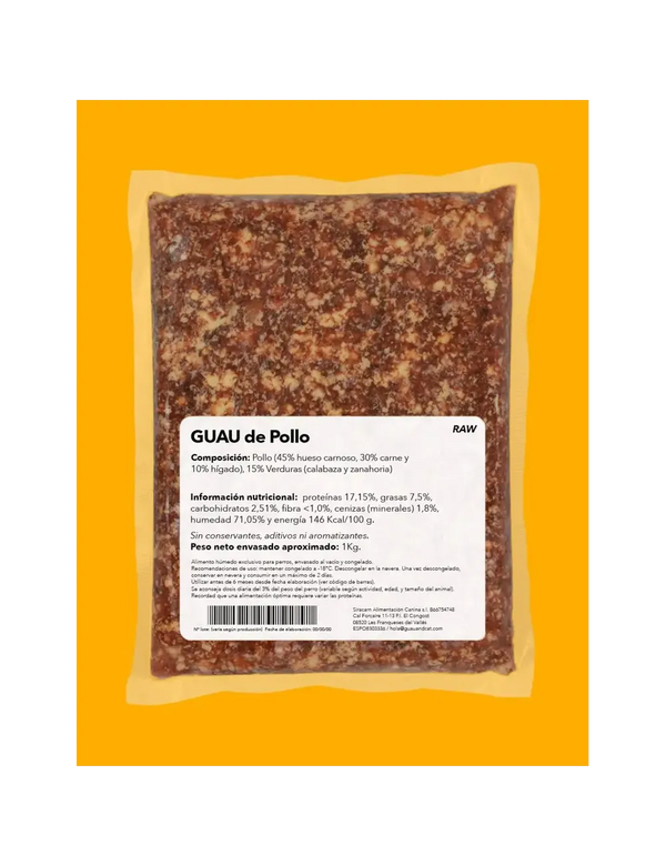 Guau and Cat Raw Pollo 1K