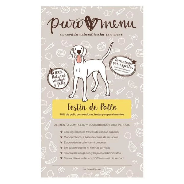 Puro menu Hamburguesa Festín de pollo 800gr