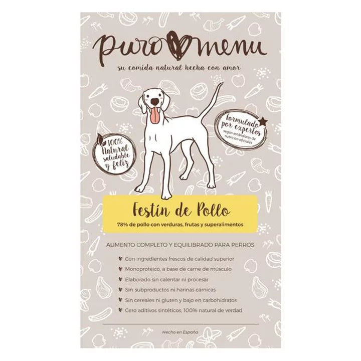 Puro menu Bandeja Festín de pollo 1kg