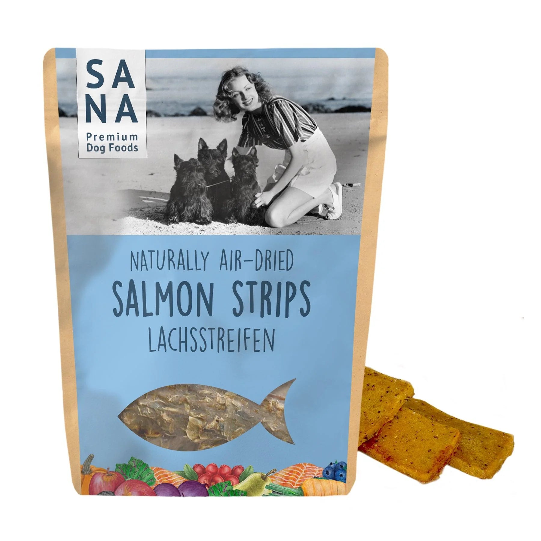 SANA DOG FOODS Tiras de salmón 100 g