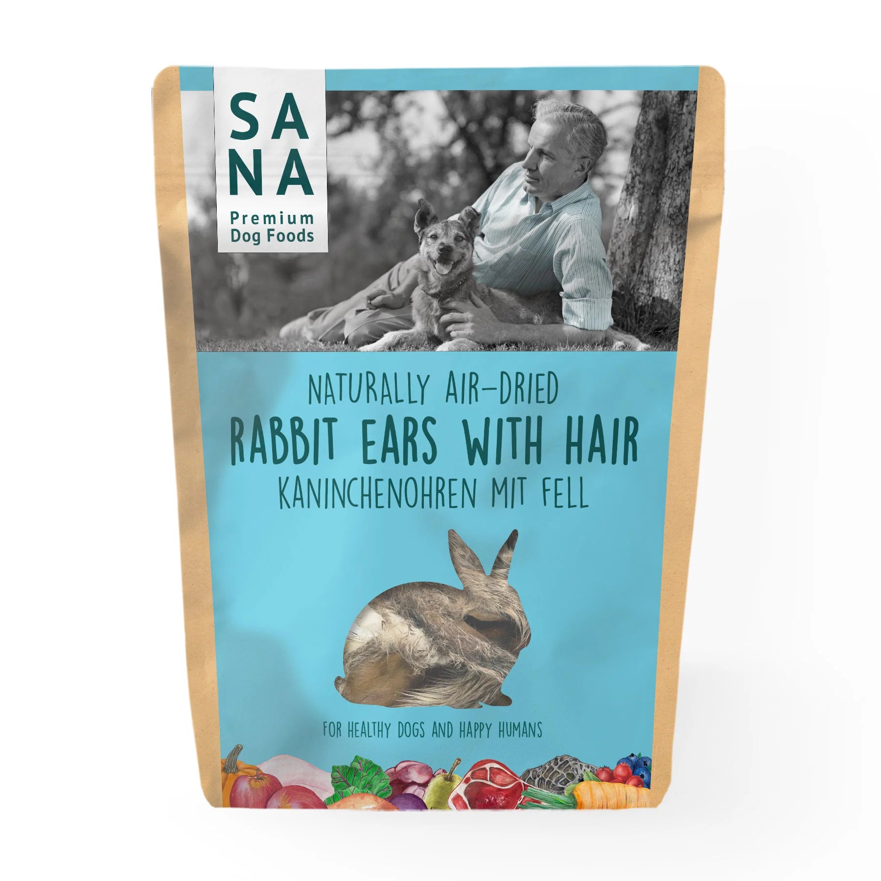 Sana Dog Foods Orejas de conejo con pelo