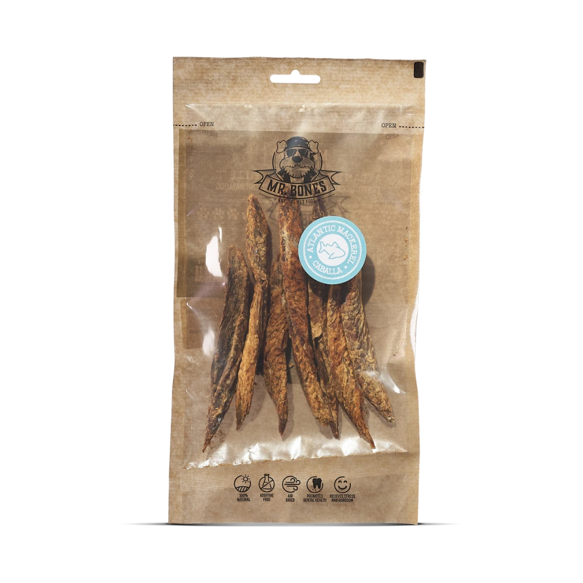 MR.BONES Filetes de caballa del Atlántico para perros – Snack Dental Natural