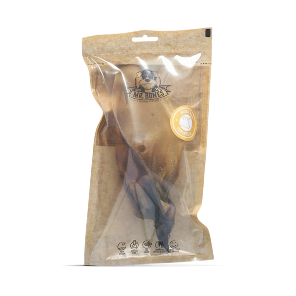 MR.BONES Oreja de ternera para perros – Snack dental 100% Natural
