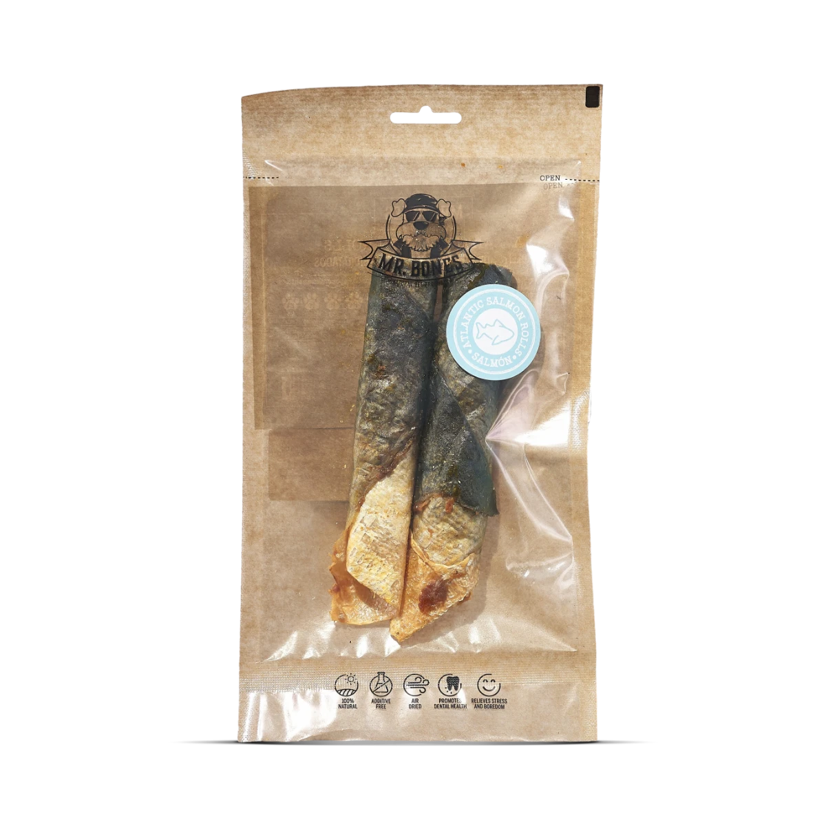 MR.BONES  Rollitos de Salmón para Perros – Snack Dental Natural