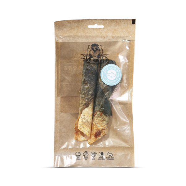 MR.BONES  Rollitos de Salmón para Perros – Snack Dental Natural