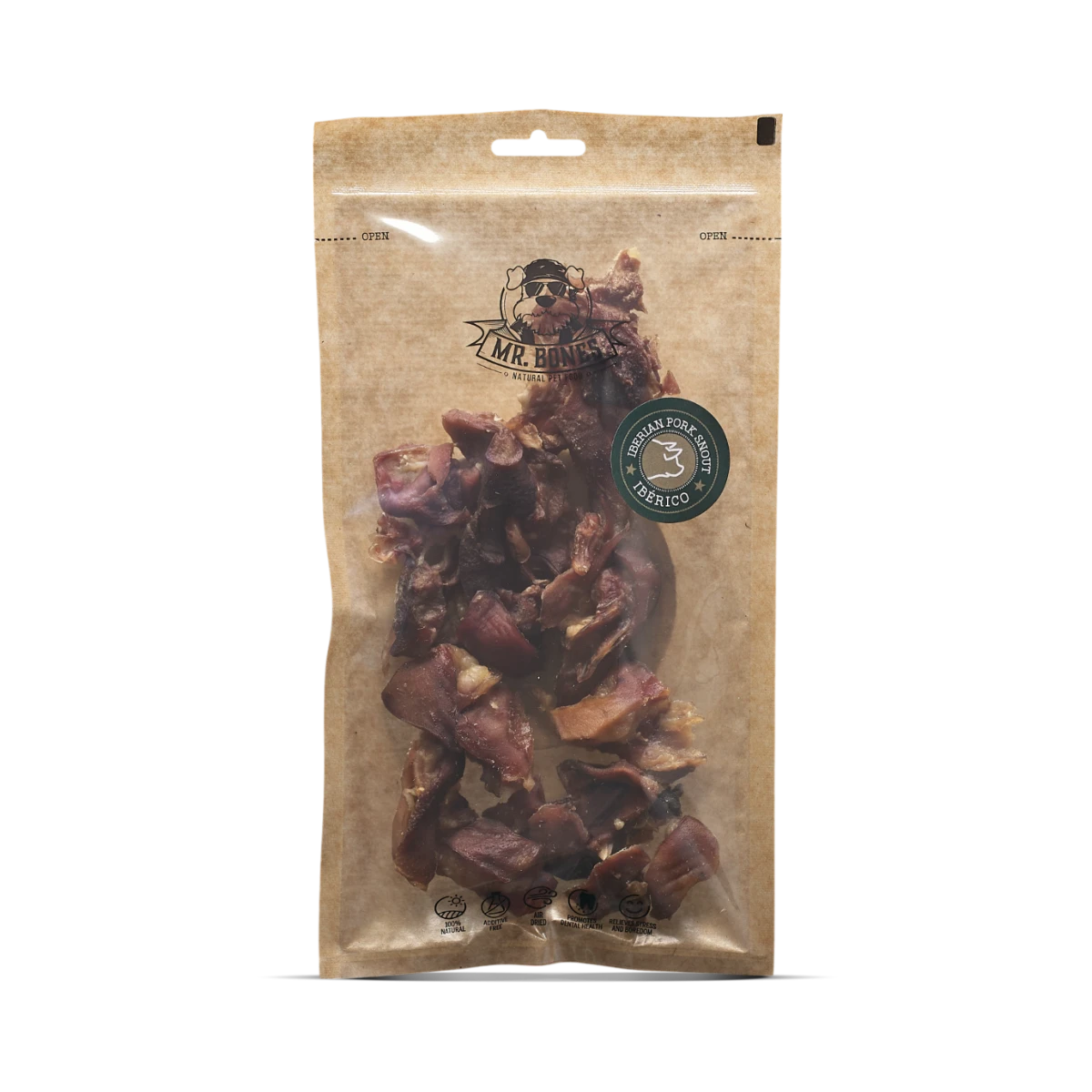 MR.bones Morro de cerdo ibérico para perro- Snack Dental Natural