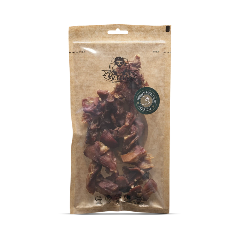 MR.bones Morro de cerdo ibérico para perro- Snack Dental Natural