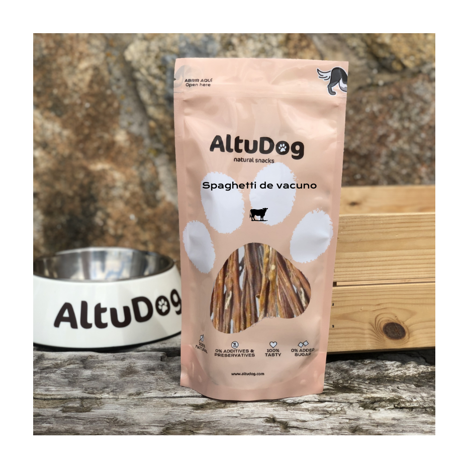 Altudog Spaghetti de vacuno 100g para perros