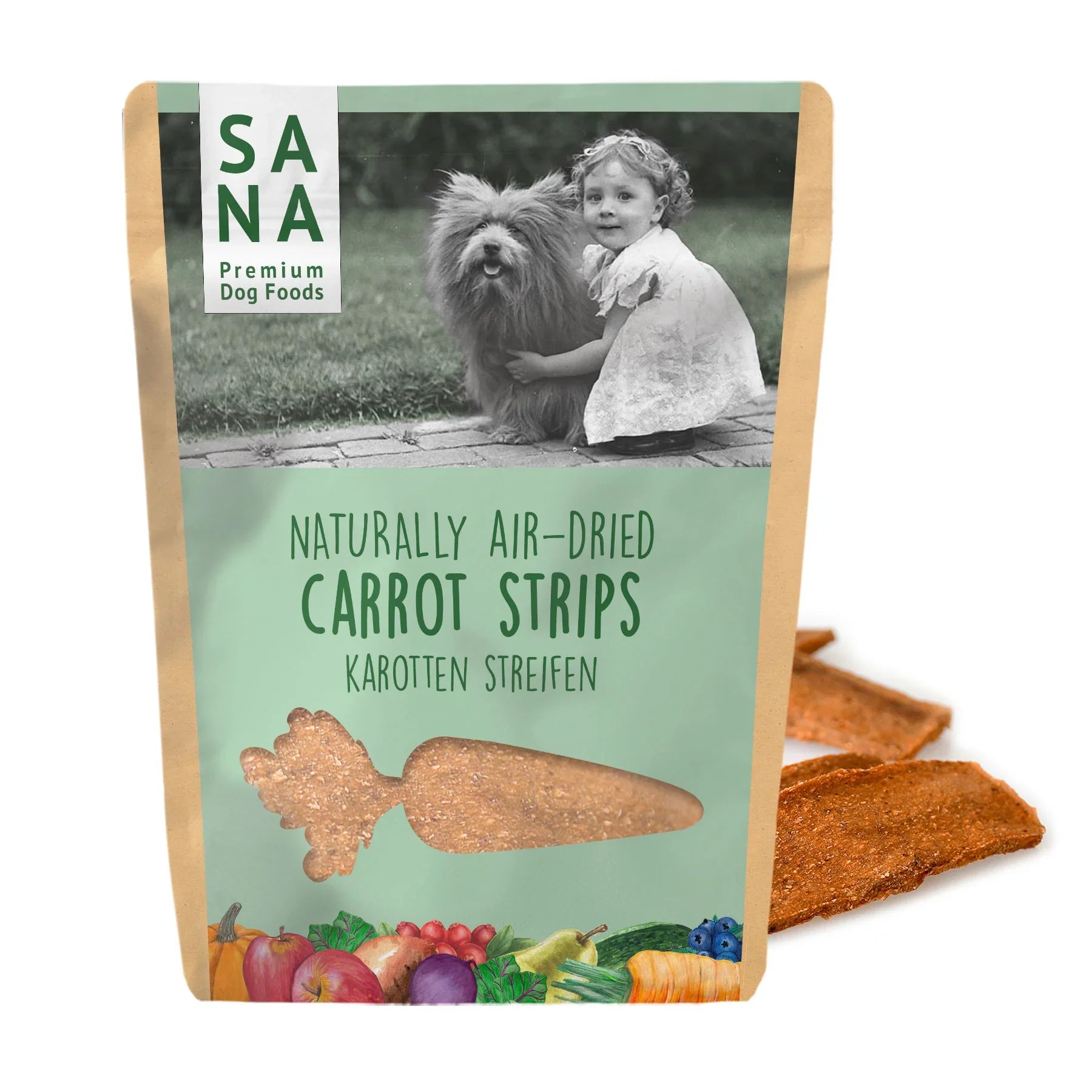 Tiras de zanahoria  SANA DOG 100gr  | Barf Canarias |