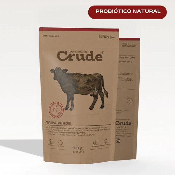 Tripa Verde de ternera 60 Gr CRUDE |Barf Canarias|
