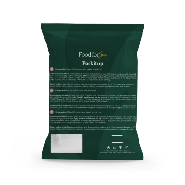 Porkitup - menú de cerdo para gatos 200g - Imagen 2