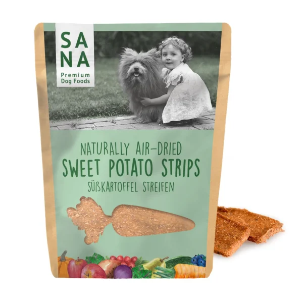 Tiras veganas de batata para perros 100gr