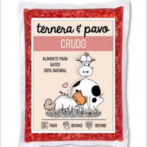 Gato, crudo Ternera y pavo