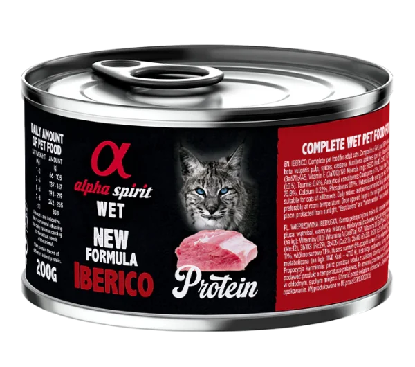 Lata gato alpha spirit iberico 200gr|Barf Canarias|