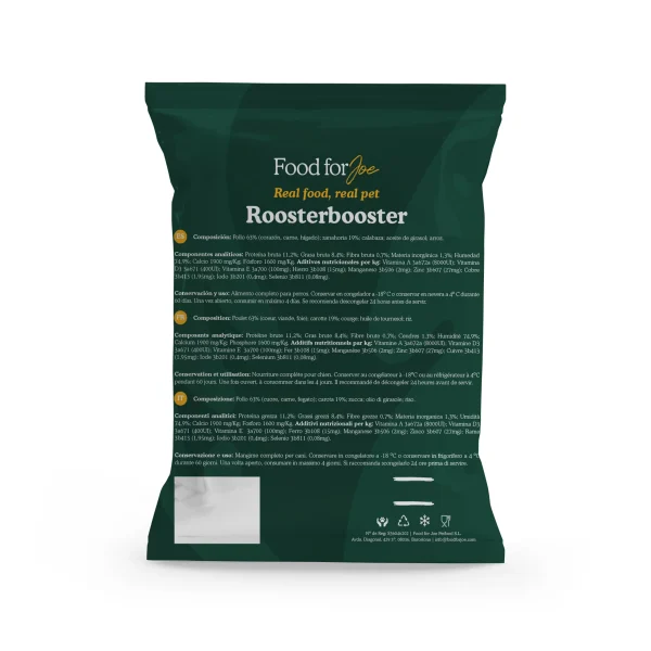Roosterbooster - menú de pollo para perros Food For Joe 200g - Imagen 2