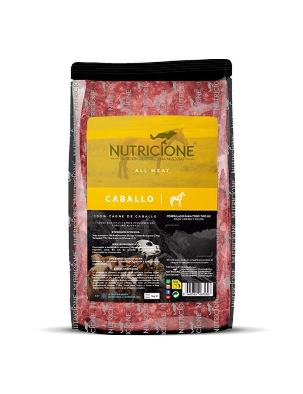 Nutricione todo carne CABALLO 1Kg |Barf Canarias|