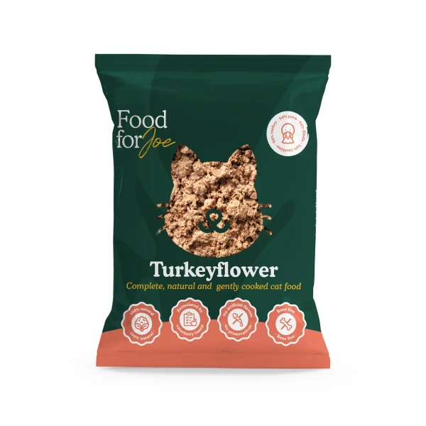 Turkeyflower - menú de pavo para gatos Food For Joe 200g