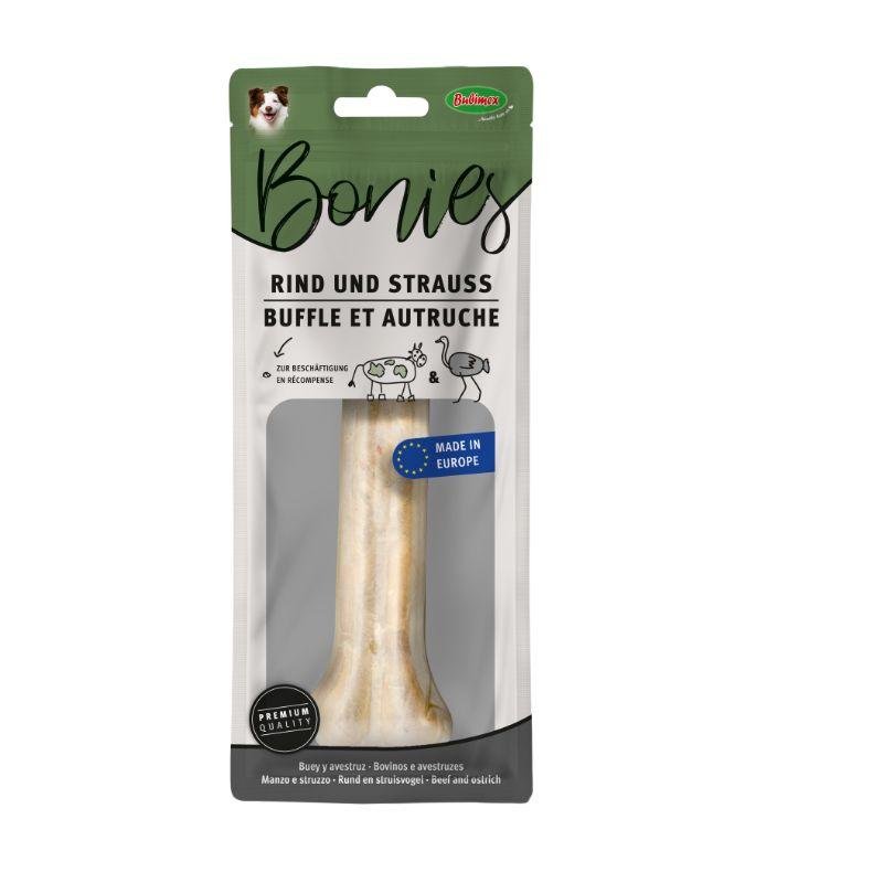 Hueso Masticable relleno de avestrúz 17cm